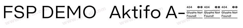 FSP DEMO   Aktifo A字体转换